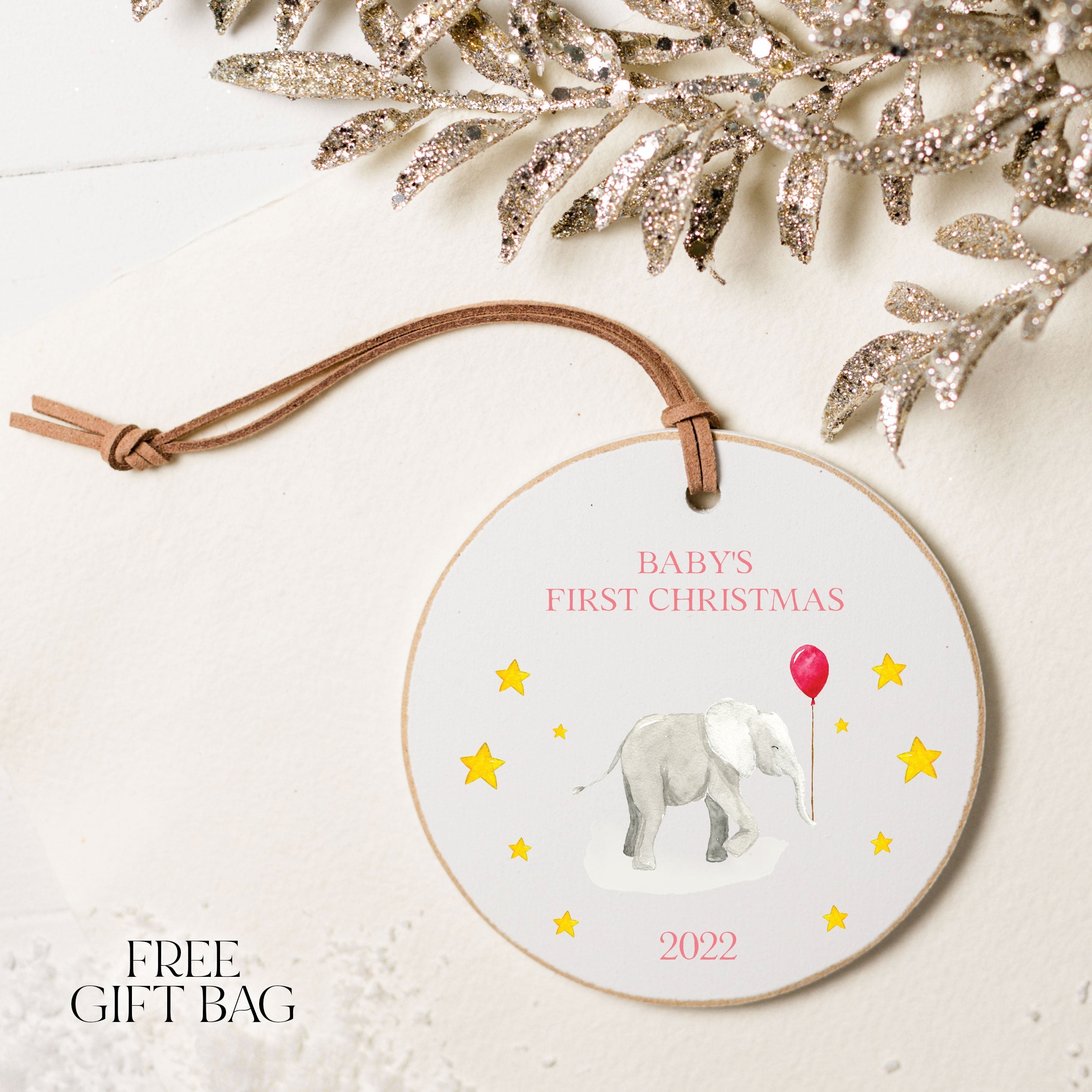 Custom Ornament | Baby's First Christmas Ornament Holiday Ornaments The WAREHOUSE Studio
