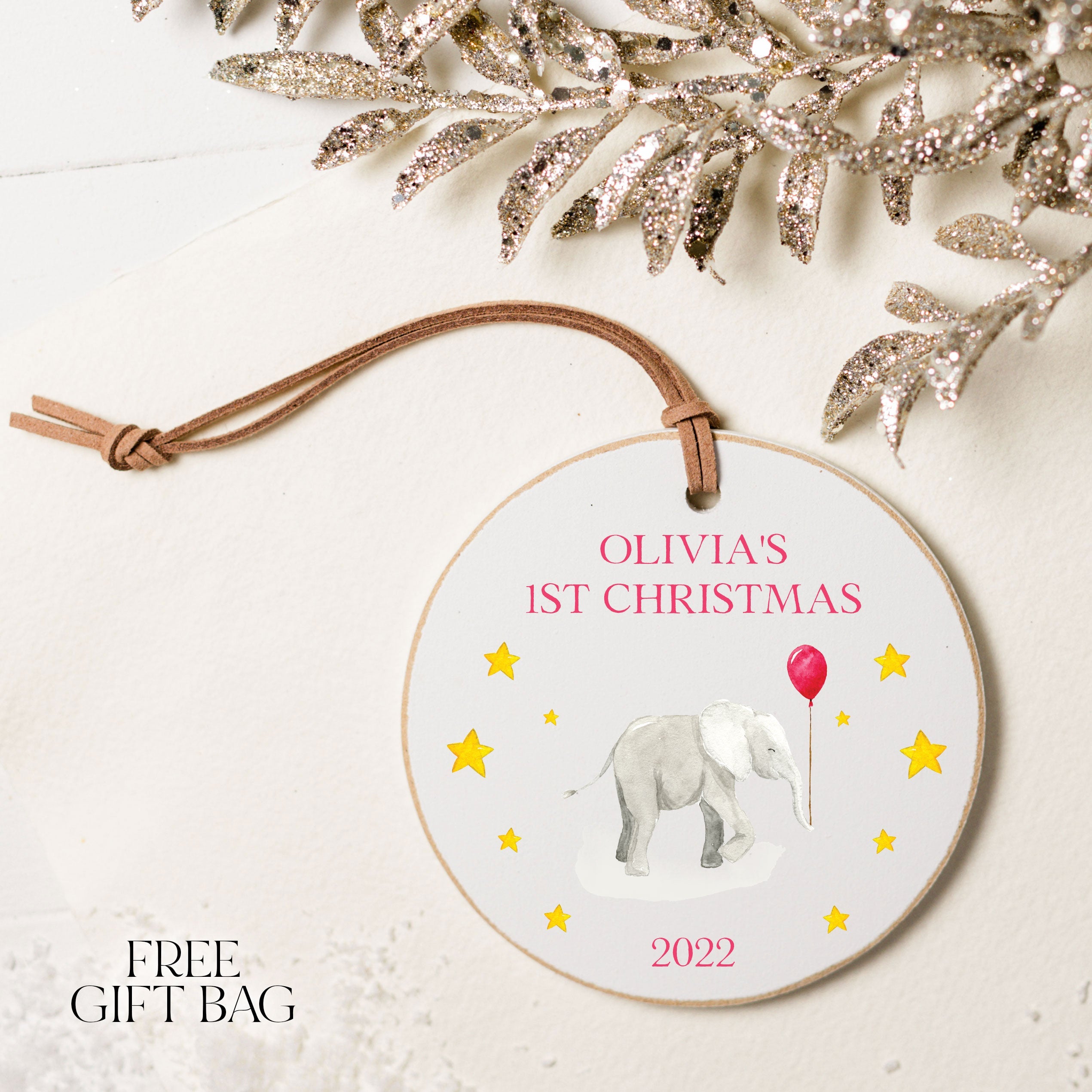 Customizable Ornament | Baby's 1st Christmas Ornament | Baby's First Christmas Christmas Ornament Holiday Ornaments The WAREHOUSE Studio