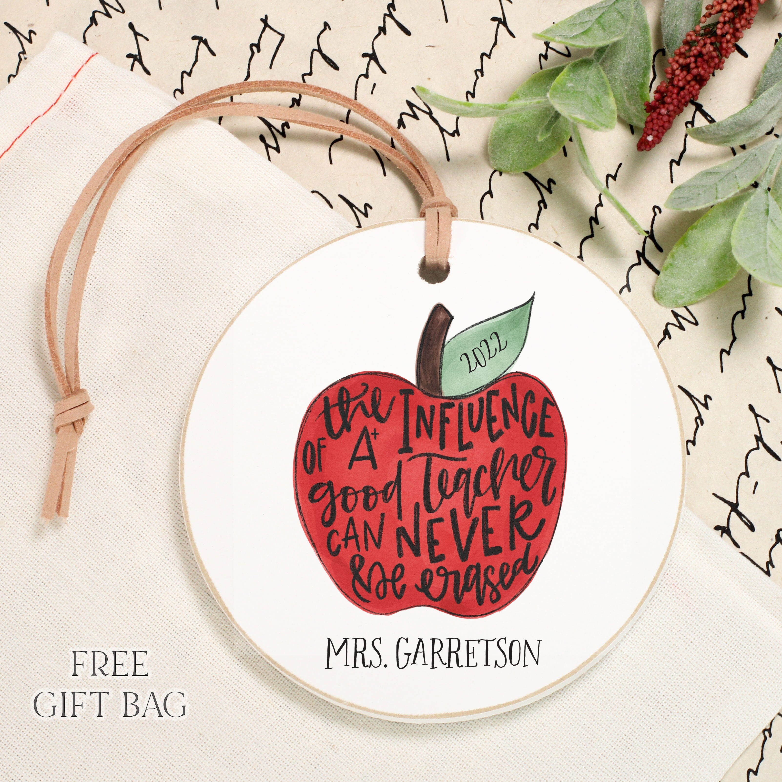 Customizable Ornament | Influence of a Good Teacher Custom Ornament The WAREHOUSE Studio