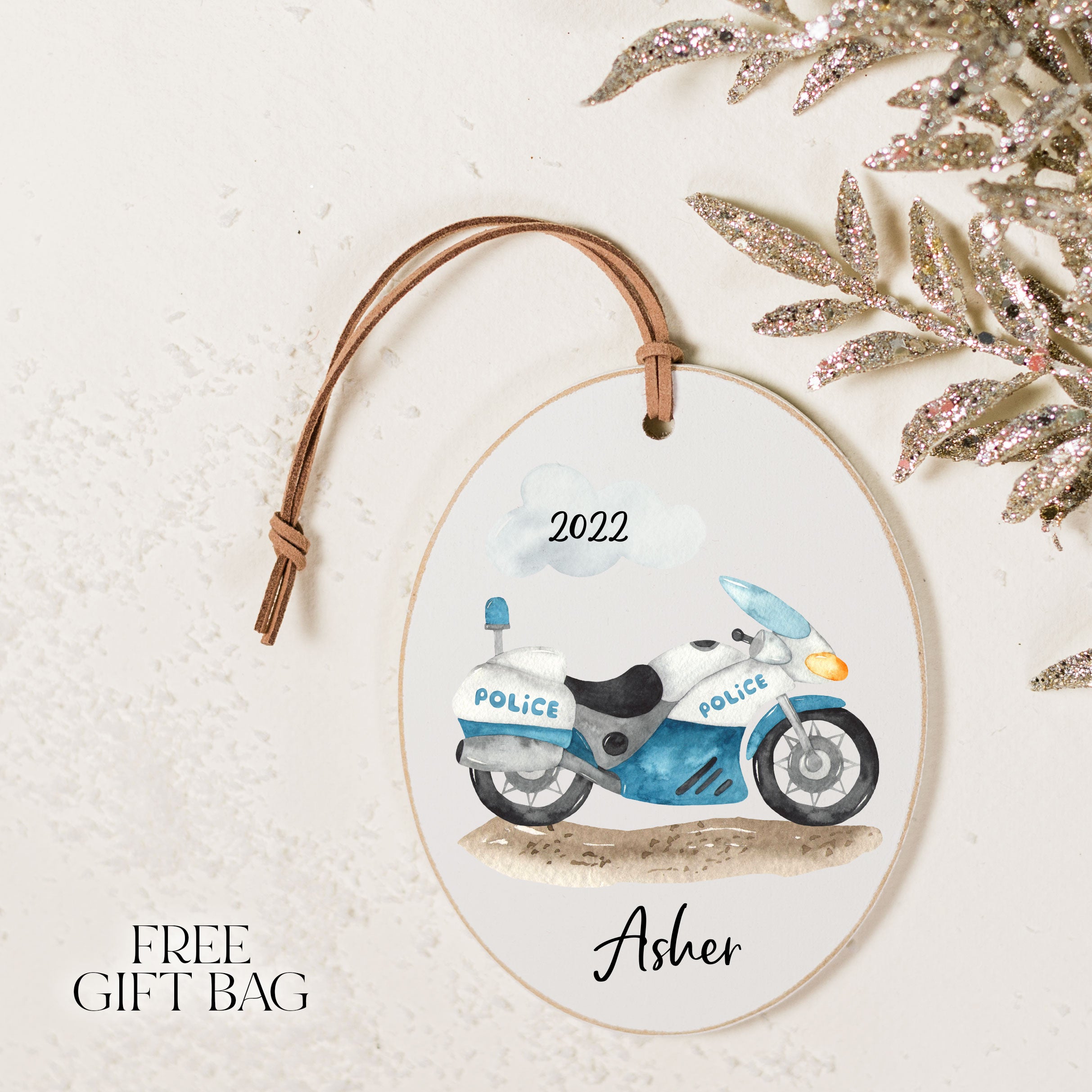 Customizable Ornament | Trucks and Tractors Holiday Ornaments The WAREHOUSE Studio