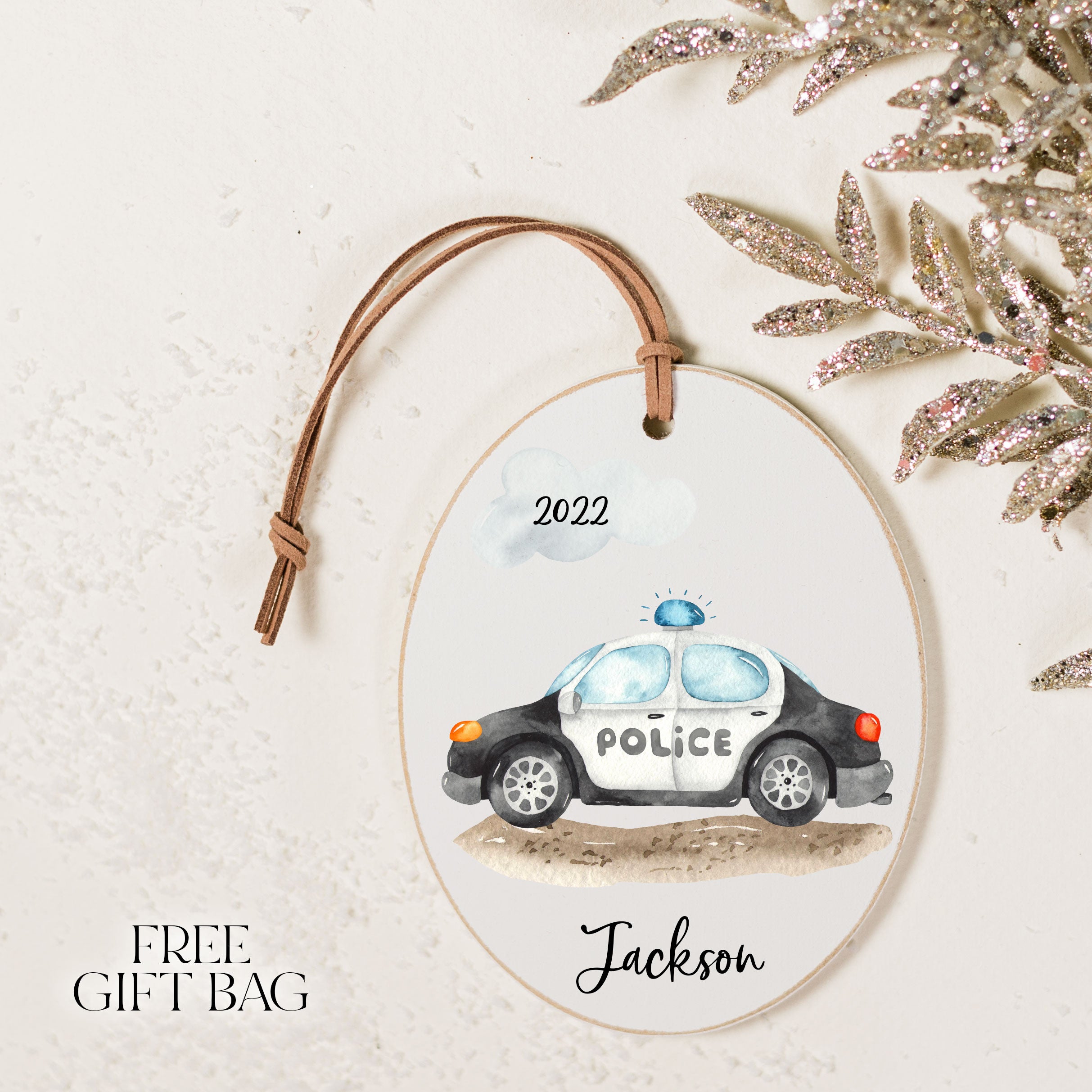 Customizable Ornament | Trucks and Tractors Holiday Ornaments The WAREHOUSE Studio