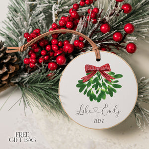 Customizable Ornament | Under the Mistletoe Holiday Ornaments The WAREHOUSE Studio
