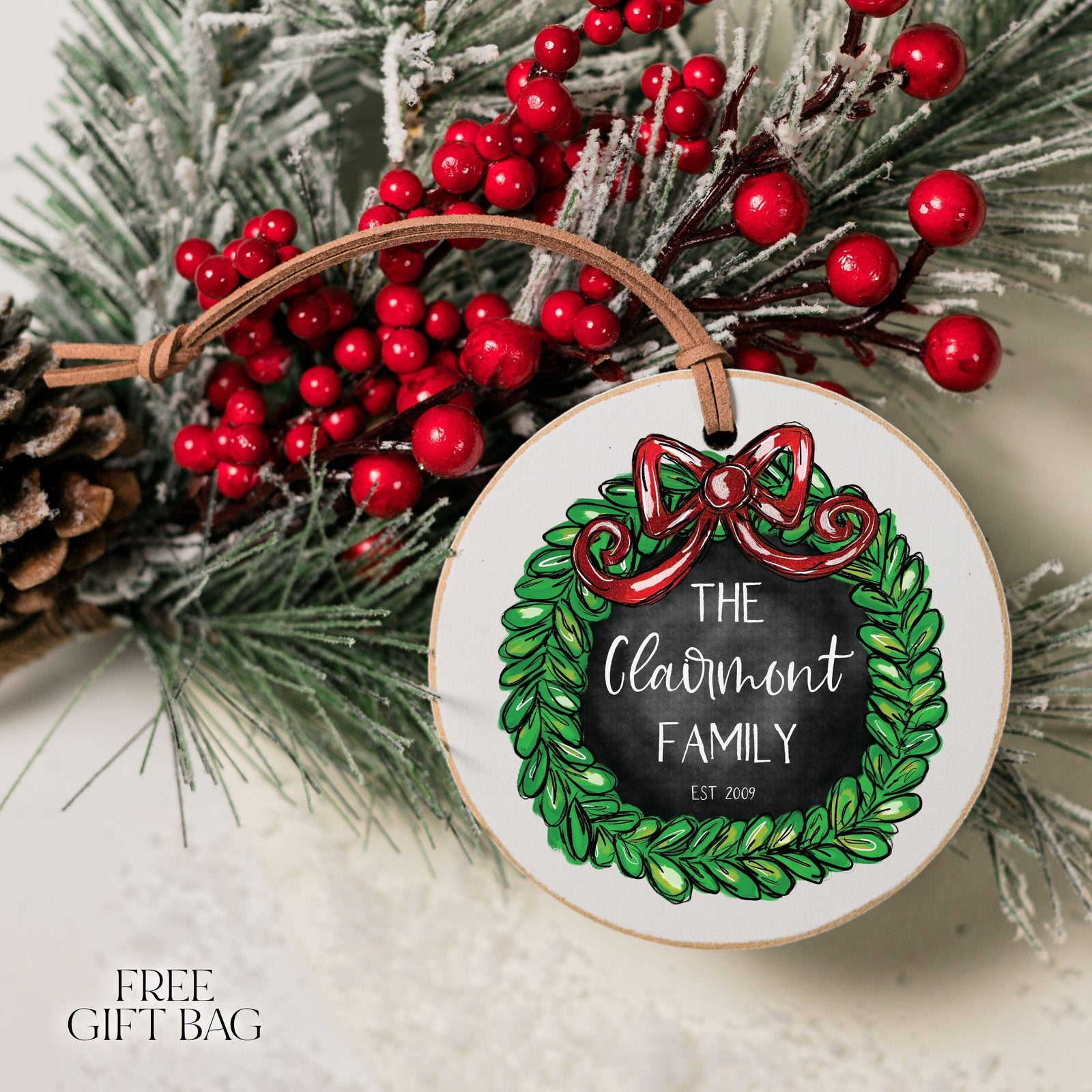 Customizable Ornament | Whimsy Wreath Custom Ornament The WAREHOUSE Studio