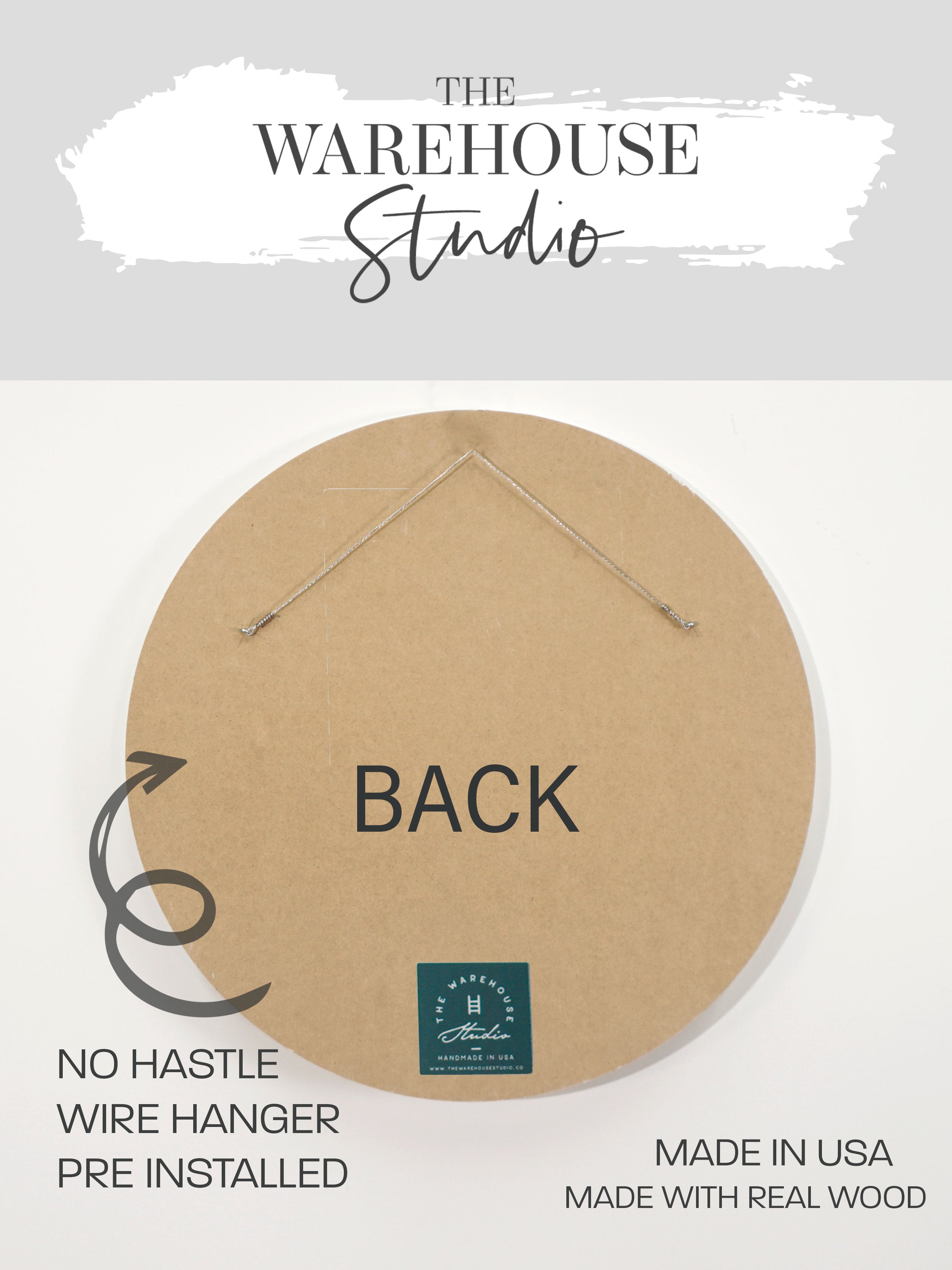 Back View. Home Sweet Home Sign | Custom Wood Signs | Custom Wood Name Signs Wood Signs The WAREHOUSE Studio