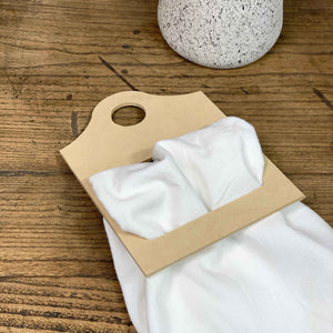 Back View. Kitchen Towel | Tea Towel-A Perfect Marriage tea towel The WAREHOUSE Studio 