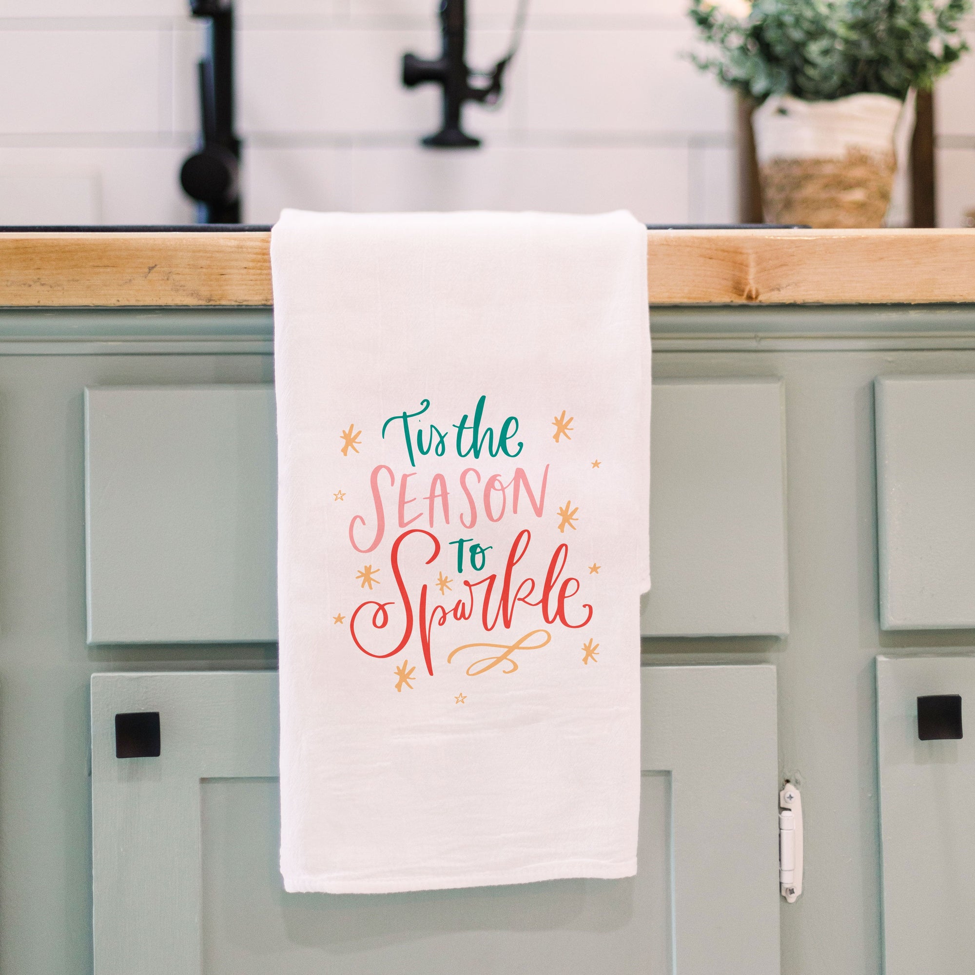 Front View. Kitchen Towel | Tinsel Tangle Tea Towel tea towel The WAREHOUSE Studio 