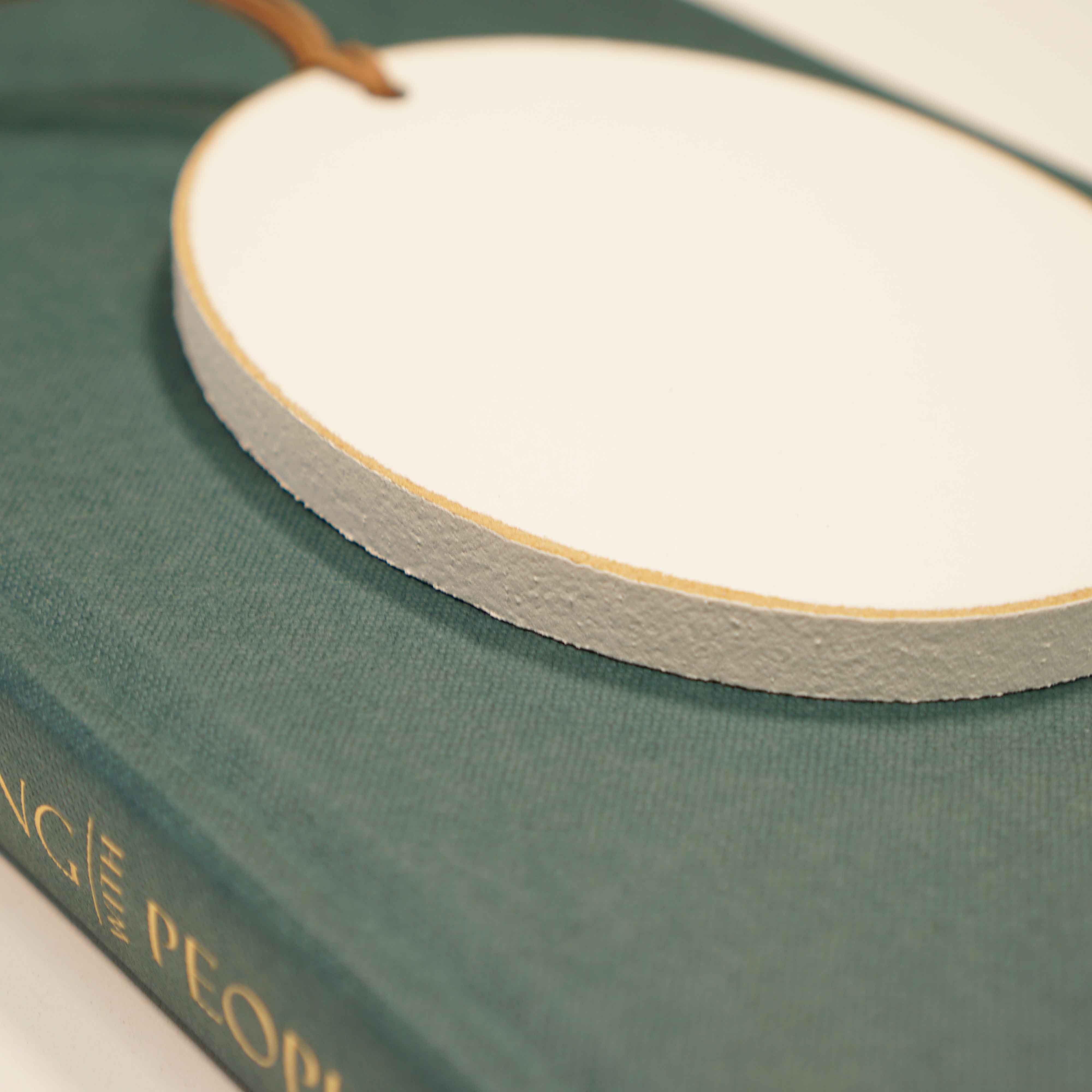 Side View. Ornament | Choose Joy | Bloomy Wood Ornaments The WAREHOUSE Studio
