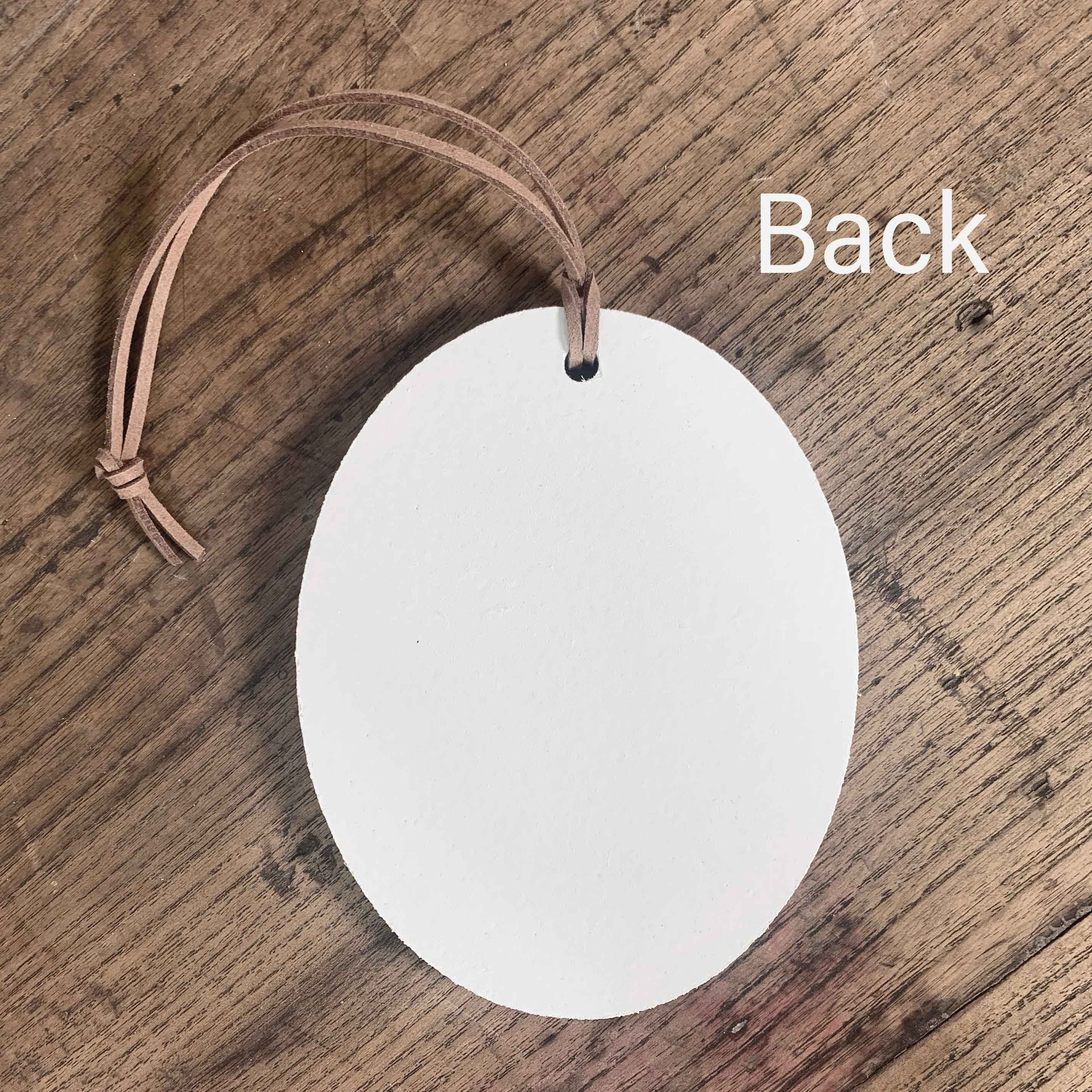 Back View. Ornament | Goodbye Is Not forever | In Memory Wood Ornaments The WAREHOUSE Studio