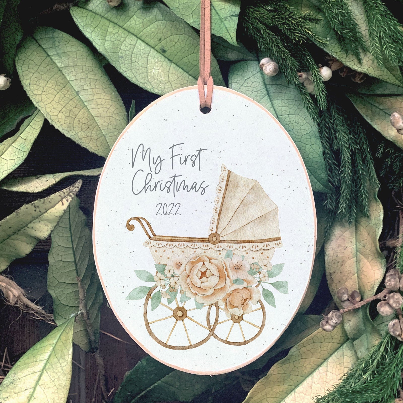 Front View. Ornaments | My First Christmas Wood Ornaments The WAREHOUSE Studio