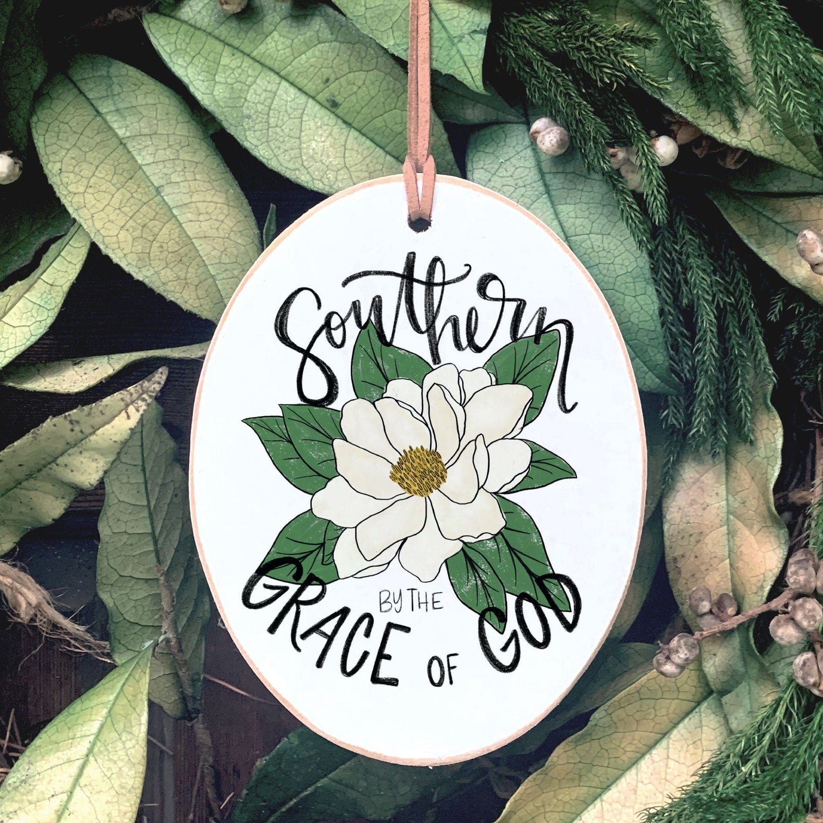 Front View. Ornaments | Southern Grace | Southern Roots Wood Ornaments The WAREHOUSE Studio