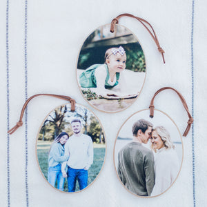 Front View. Personalized Ornament | Custom Photo Ornament Custom Ornament The WAREHOUSE Studio