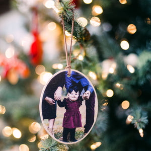 Front View. Personalized Ornament | Custom Photo Ornament Custom Ornament The WAREHOUSE Studio