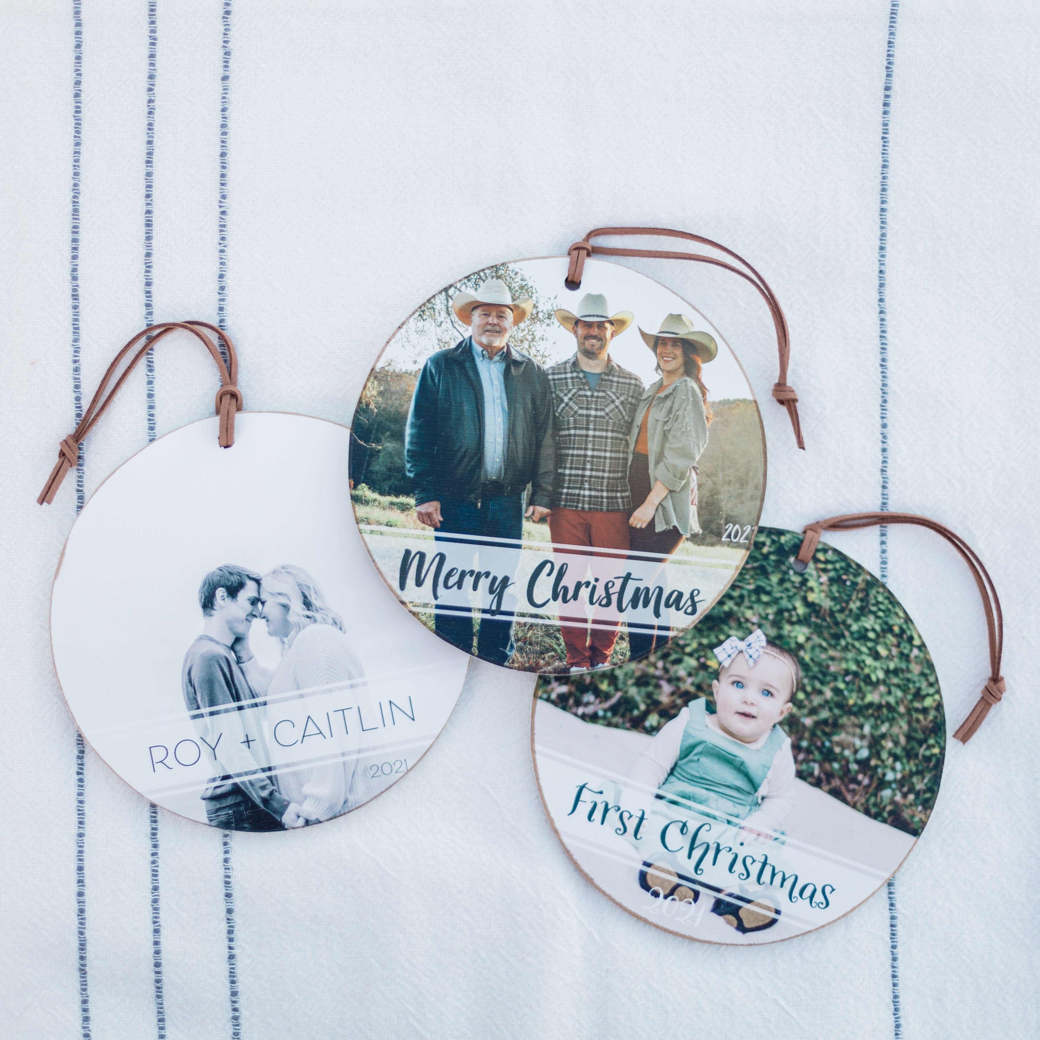 Front View. Personalized Ornament | Custom Photo Ornament Custom Ornament The WAREHOUSE Studio