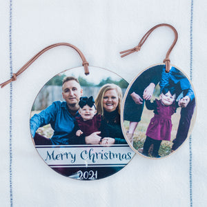 Front View. Personalized Ornament | Custom Photo Ornament Custom Ornament The WAREHOUSE Studio