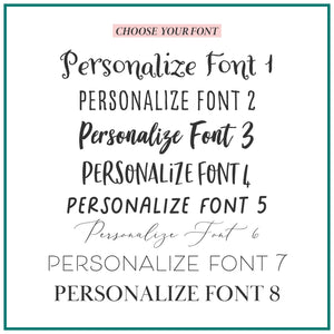 Font Options. Personalized Ornament | Custom Photo Ornament Custom Ornament The WAREHOUSE Studio