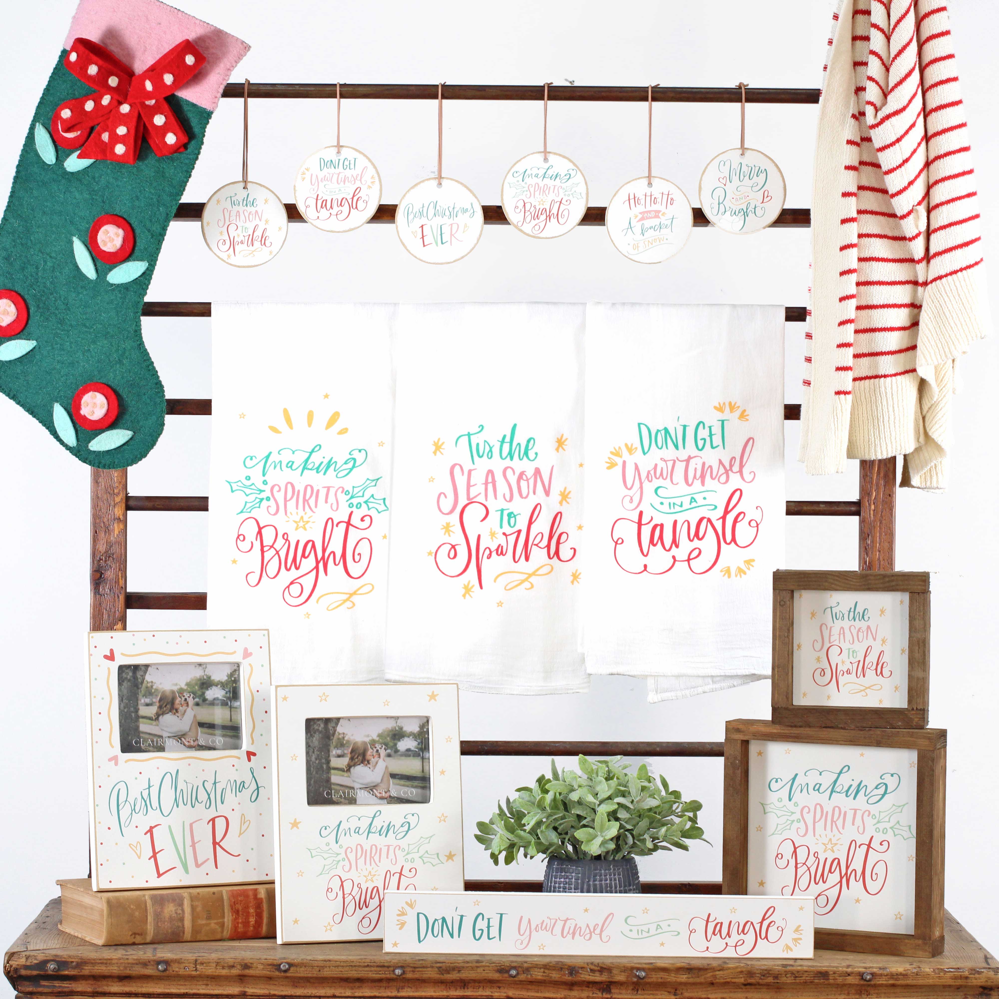 Front View. Picture Frame | Making Spirits Bright 4x6 Photo Frame Wood Photo Frame The WAREHOUSE Studio