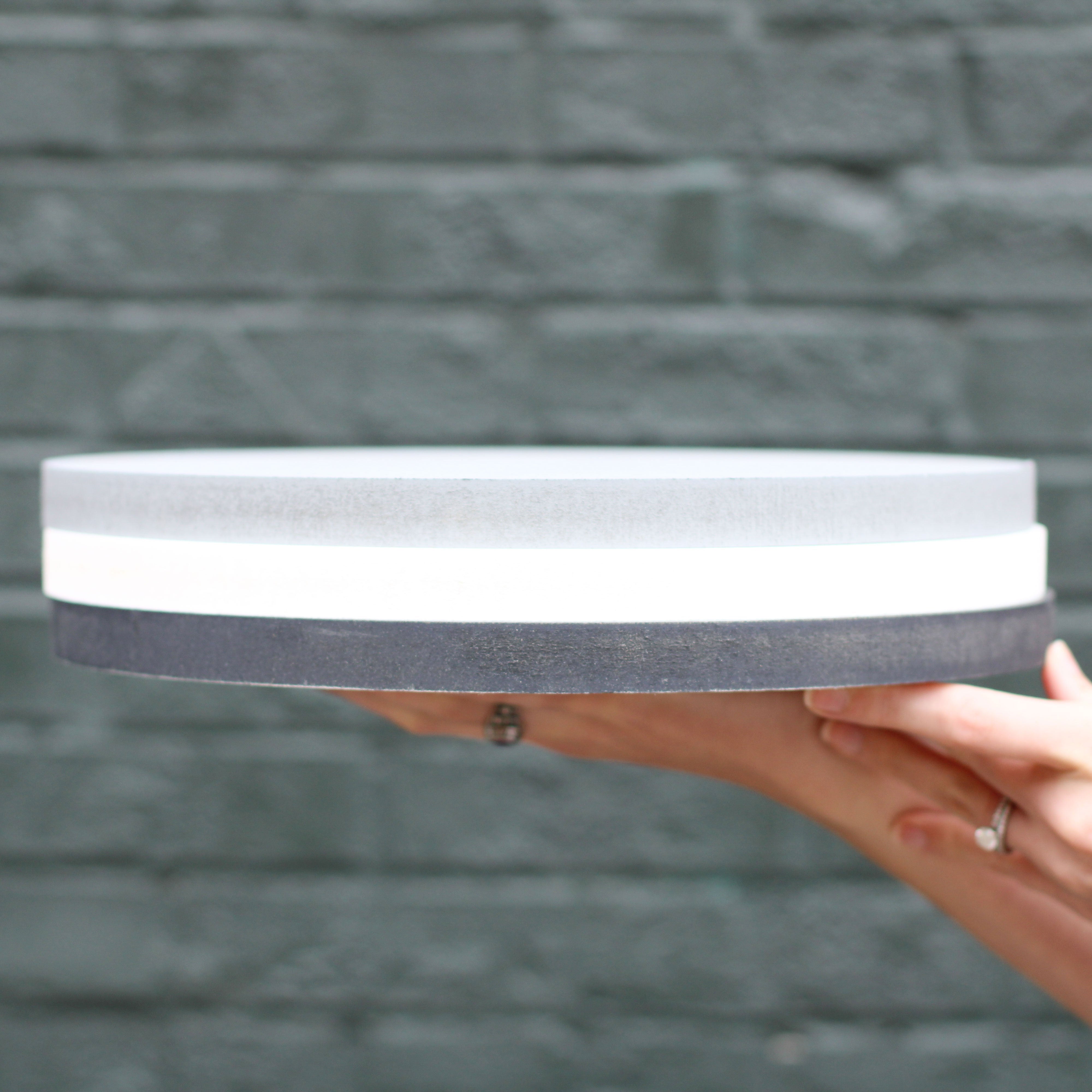 Side View. Round Sign | Taste and See The WAREHOUSE Studio