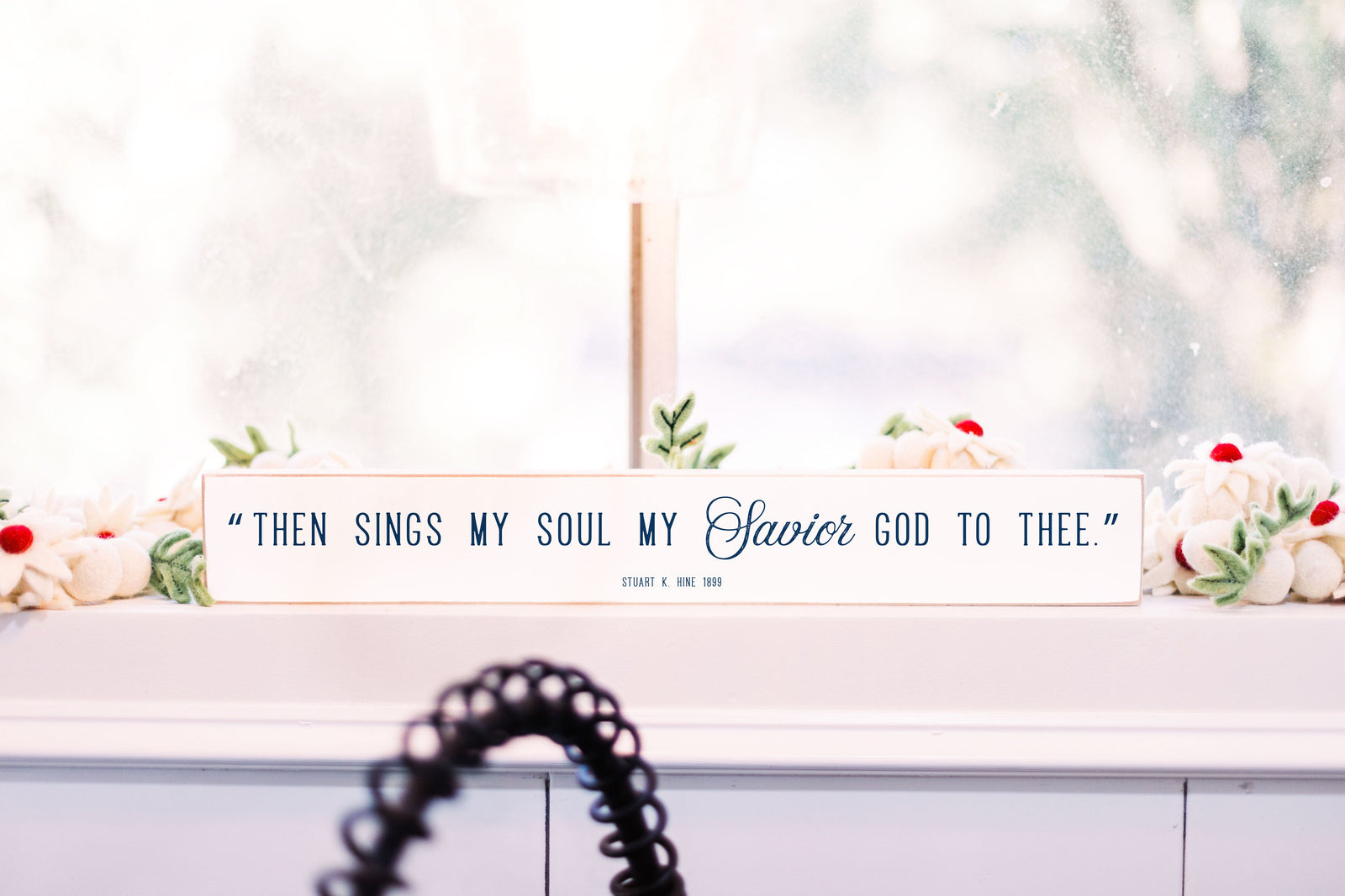 Front View. Small Wood Sign | Then Sings My Soul Small Wood Sign The WAREHOUSE Studio