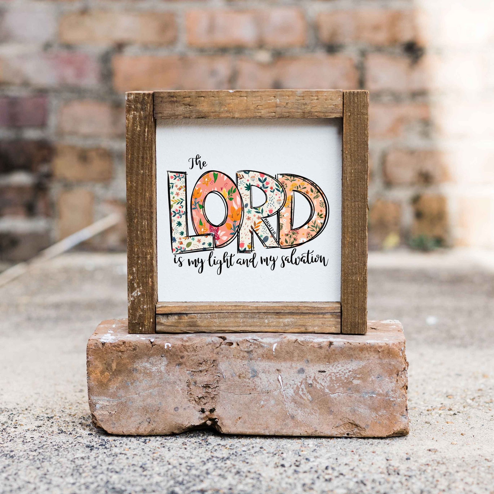 Front View. Verse Sign | Hymn Sign | Scripture Sign | Small Sign | Wood Sign Decor The WAREHOUSE Studio