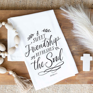 A Sweet Friendship Kitchen Towel | Friendship Tea Towel Kitchen Towels The WAREHOUSE Studio 
