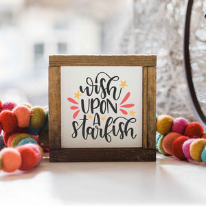 Front View. Beach House | Beach Home | Starfish | Small Sign Decor The WAREHOUSE Studio 