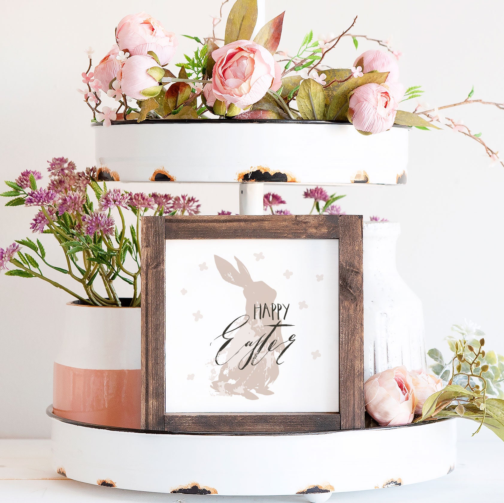 Bunny Splash, Spring Decor, Easter Decor , Small Wood Sign Wood Signs The WAREHOUSE Studio 