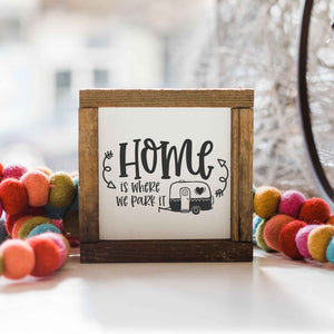 Front View. Camper| Camper Decor| Vacation Home | Small Sign Decor The WAREHOUSE Studio 