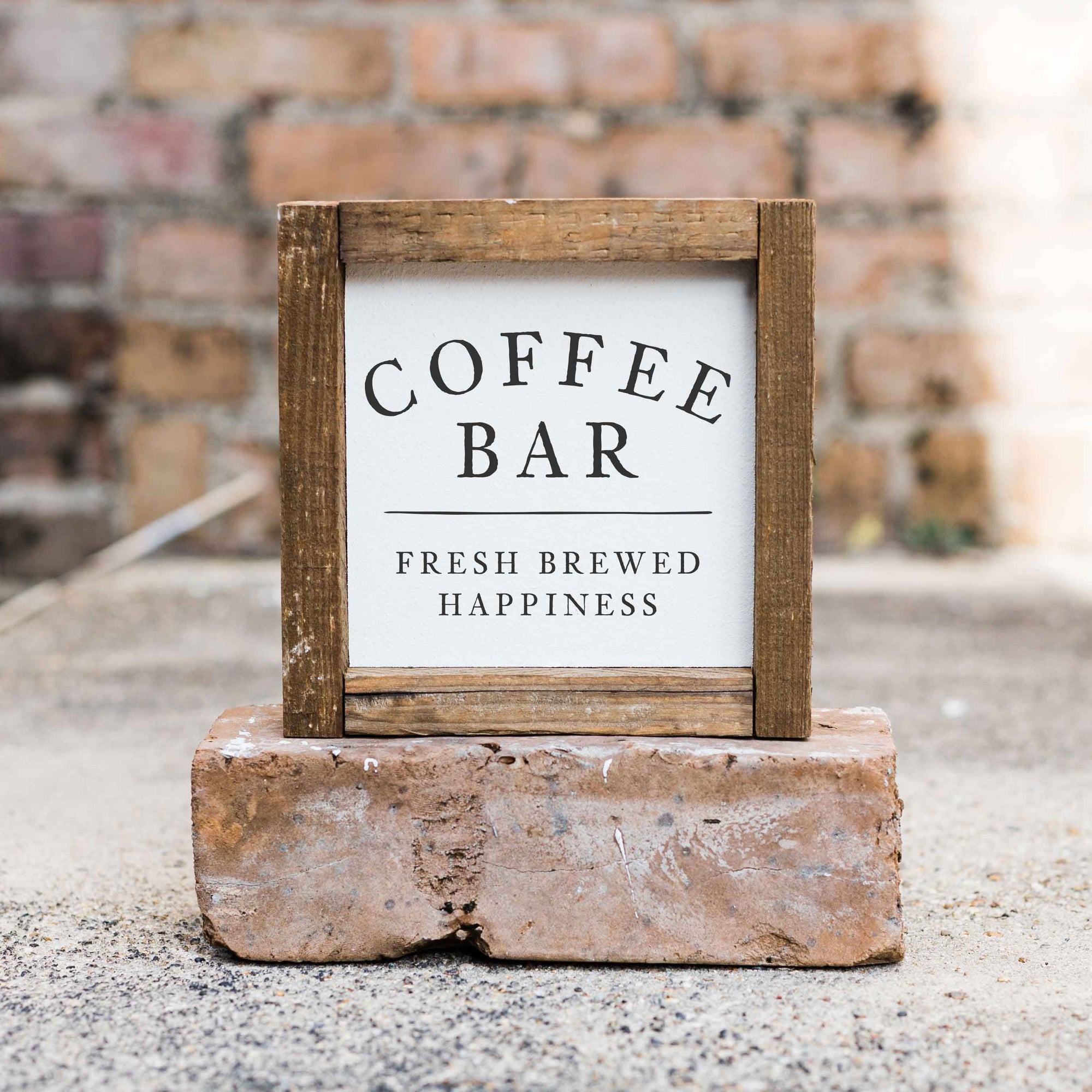 Front View. Coffee Bar | Kitchen Sign | Small Sign | Wood Sign Decor The WAREHOUSE Studio 