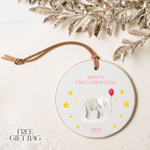 Custom Ornament | Baby's First Christmas Ornament Holiday Ornaments The WAREHOUSE Studio 