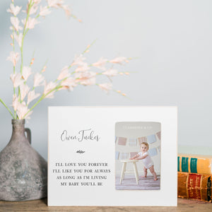 front View. Custom Picture Frame | My Baby You'll Be Picture Frames The WAREHOUSE Studio 
