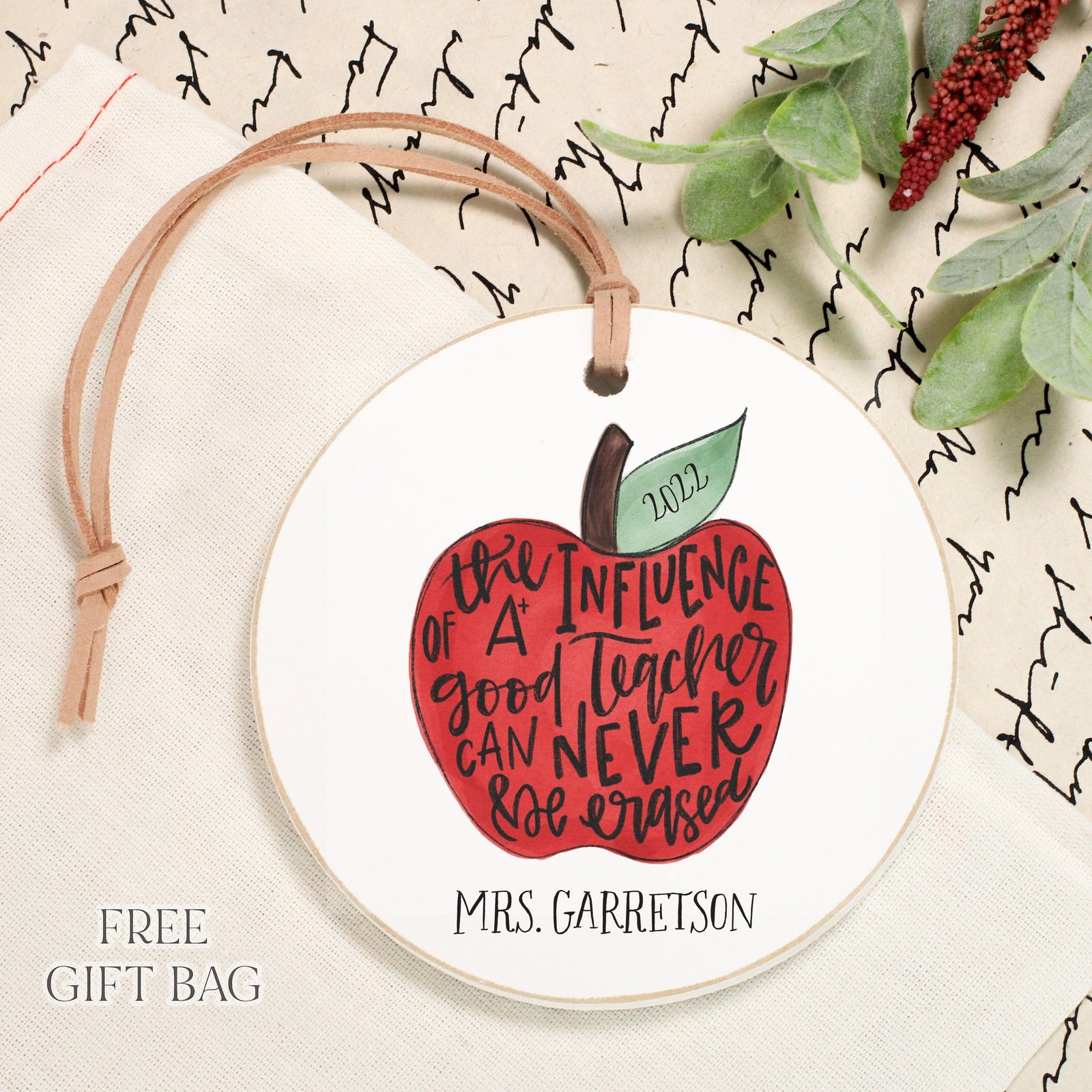 Customizable Ornament | Influence of a Good Teacher Custom Ornament The WAREHOUSE Studio 