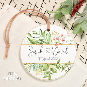 Customizable Ornament | Married Wood Ornaments The WAREHOUSE Studio 