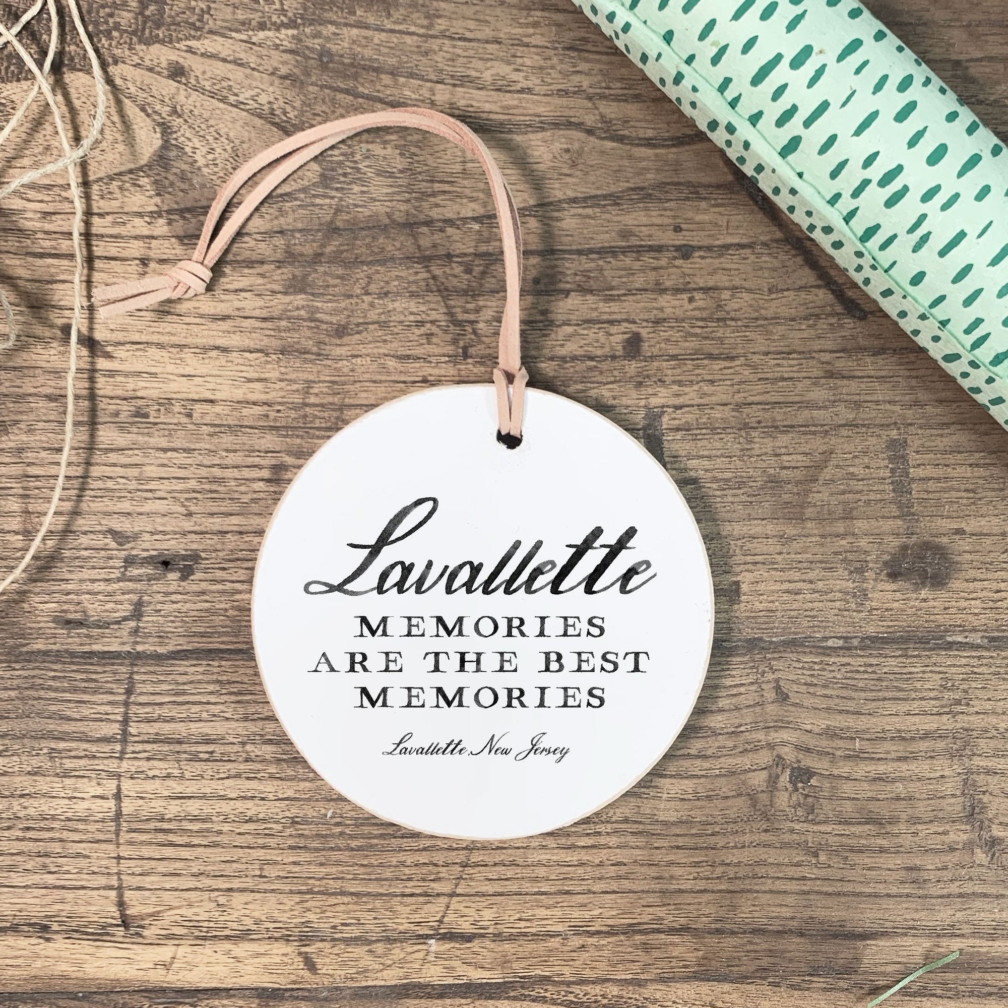 Front View. Customizable Ornament | Memories Holiday Ornaments The WAREHOUSE Studio 
