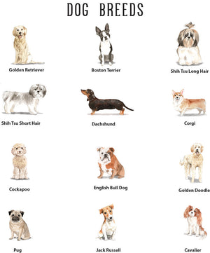 Customizable Ornament | Personalized Dog Ornaments | Watercolor Dogs Wood Ornaments The WAREHOUSE Studio 