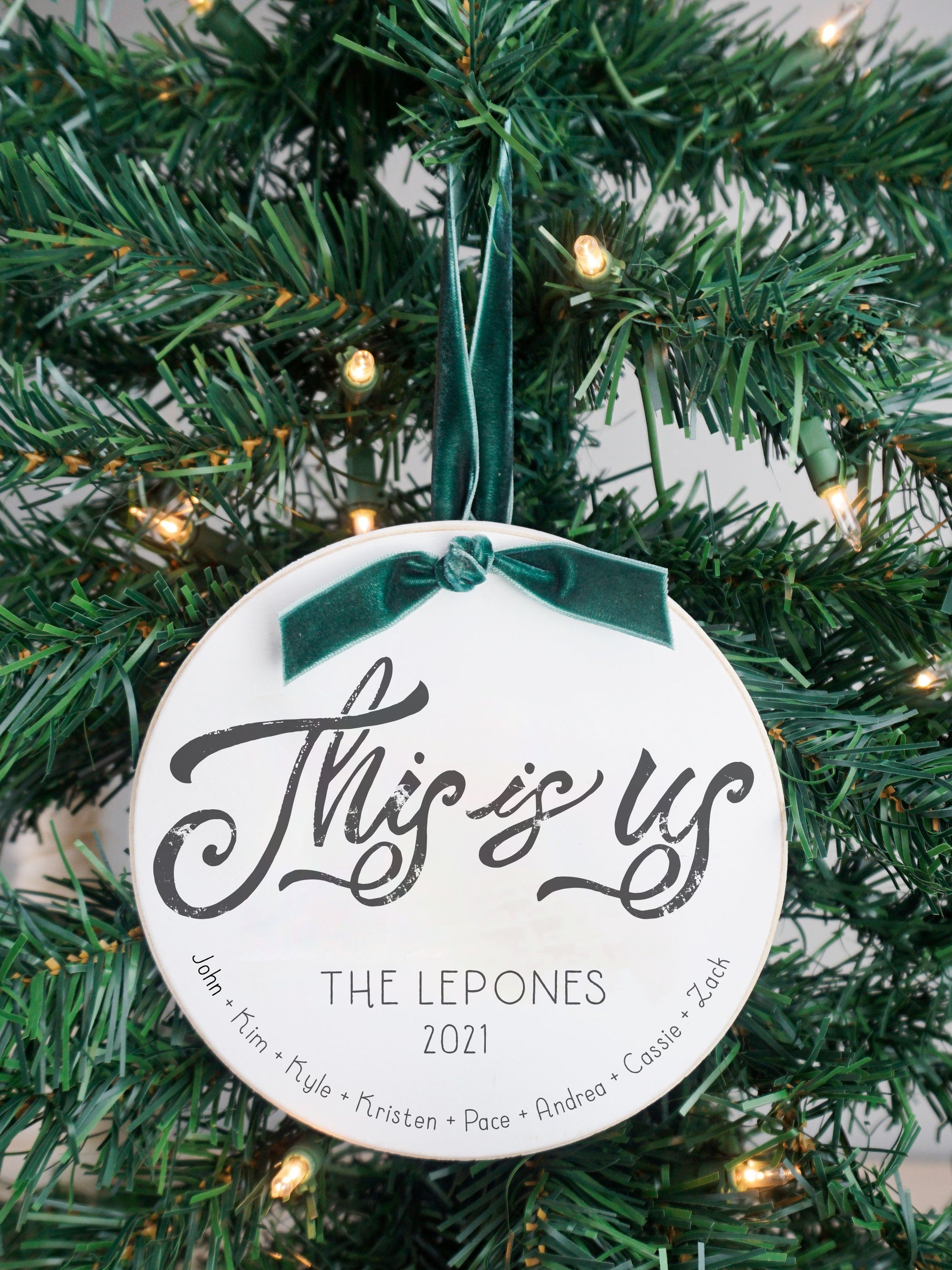 Customizable discount holiday ornaments