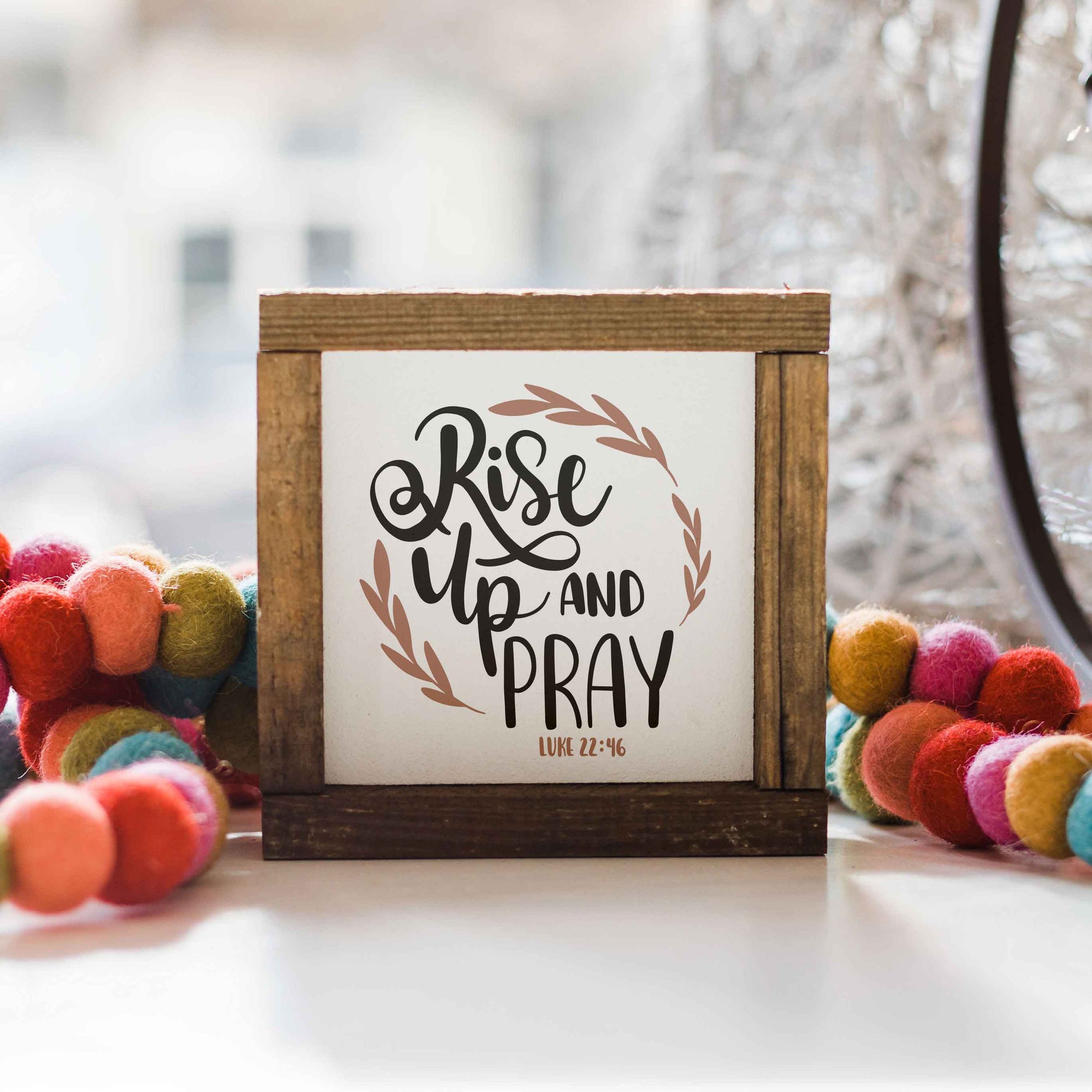 Front View. Faith Based Sign | Gift Giving | Small Sign Decor The WAREHOUSE Studio 