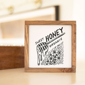 Front View. Farm House Decor, Honey Sign, Gift Giving, Wooden Sign Wood Signs The WAREHOUSE Studio 