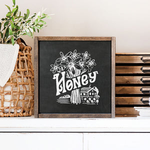 Front View. Farm House Decor, Spring Decor, Wooden Framed Sign Wood Signs The WAREHOUSE Studio 