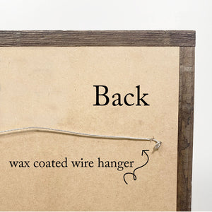 Back View. Gather Sign | Gather with Grateful Hearts Sign | Grateful Sign | Large Wood Sign Wood Signs The WAREHOUSE Studio 