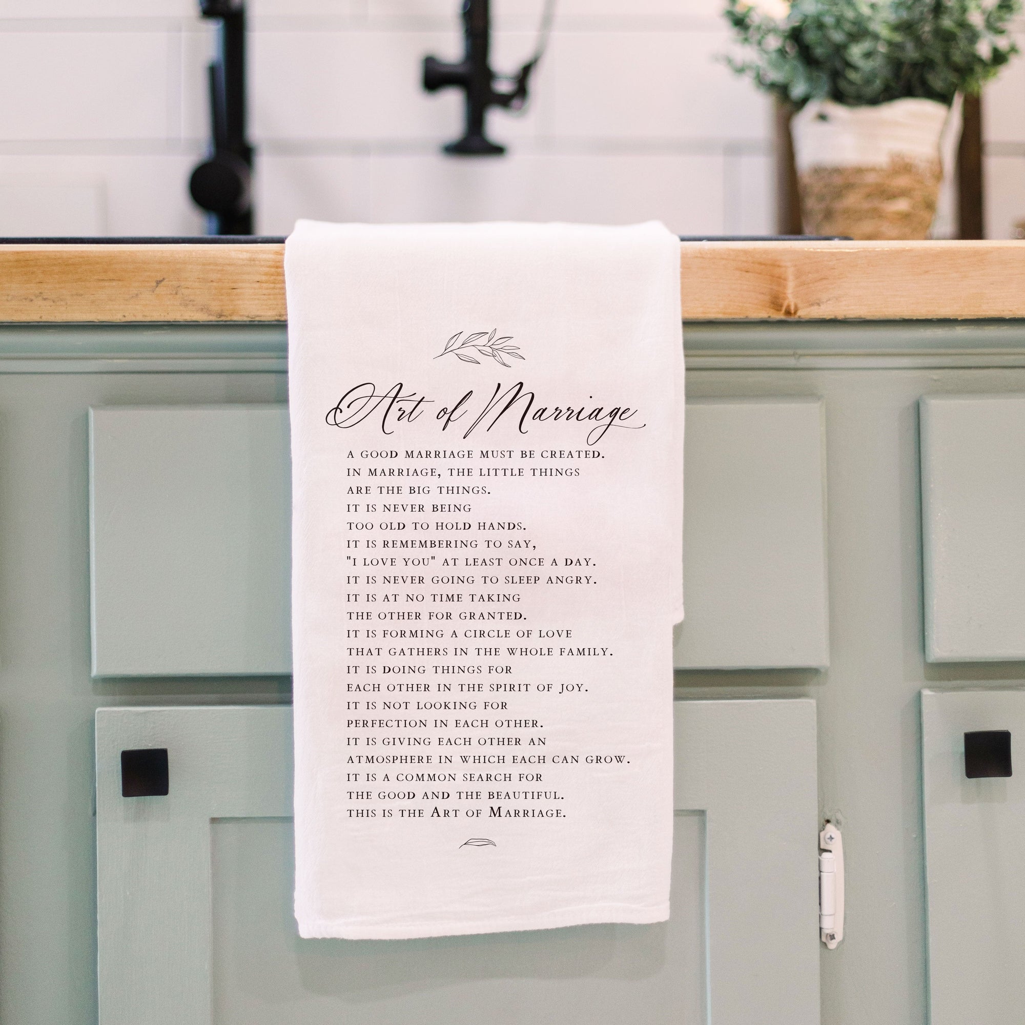 Front View. Kitchen Towel | Art Of Marriage Kitchen Towels The WAREHOUSE Studio 