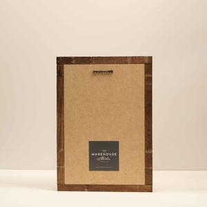 Back View. Medium Wood Sign | She Is Clothed in Strength Wood Signs The WAREHOUSE Studio 
