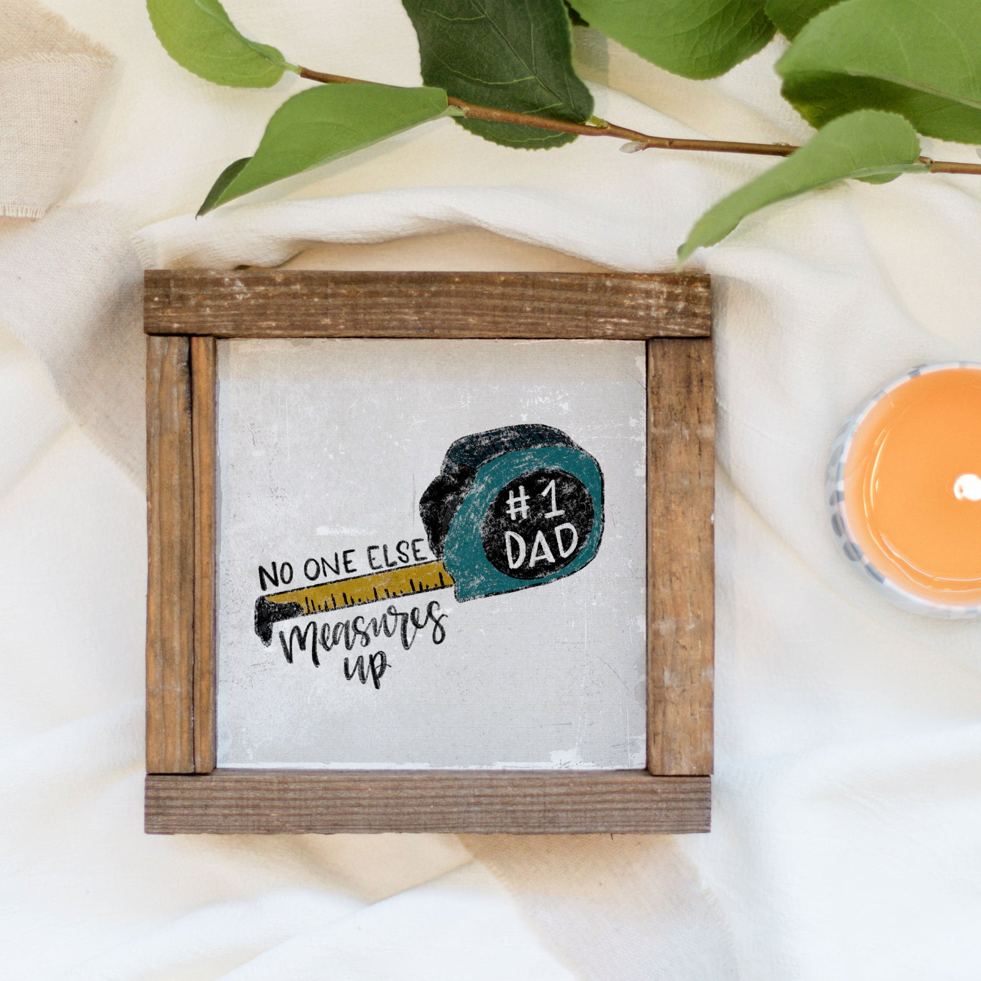 Front View. Number 1 Dad | Father's Day | Wooden Signs Decor The WAREHOUSE Studio 