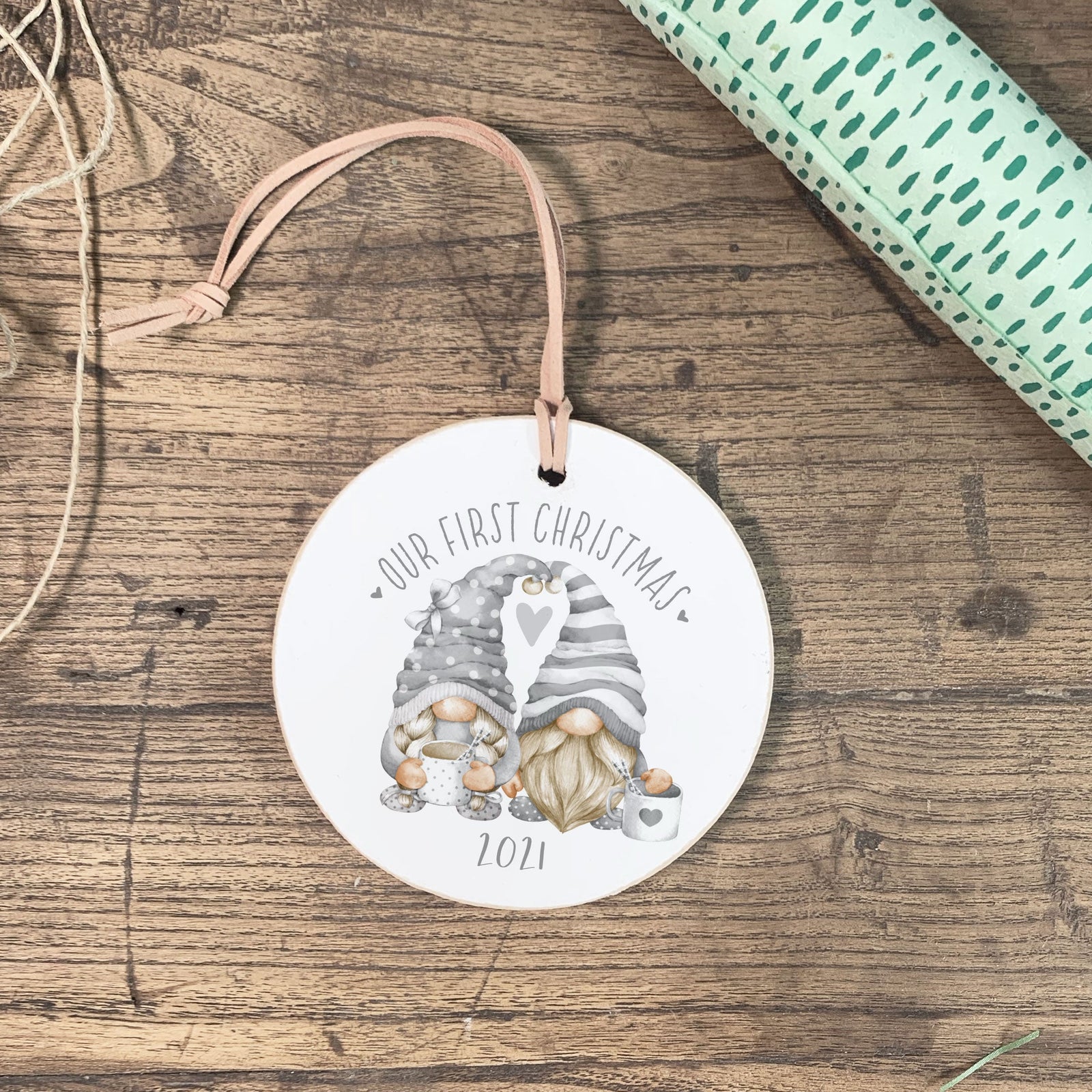 Front View. Ornament | First Christmas Holiday Ornaments The WAREHOUSE Studio 