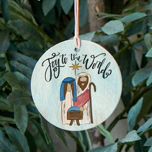Front View. Ornament | Whimsy Nativity | Whimsy Wood Ornaments The WAREHOUSE Studio 