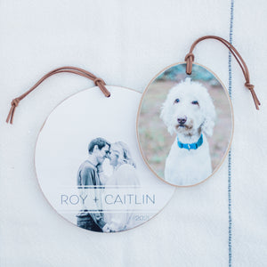 Front View. Personalized Ornament | Custom Photo Ornament Custom Ornament The WAREHOUSE Studio 