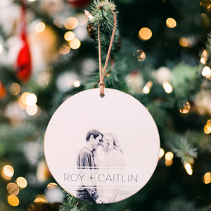 Front View. Personalized Ornament | Custom Photo Ornament Custom Ornament The WAREHOUSE Studio 