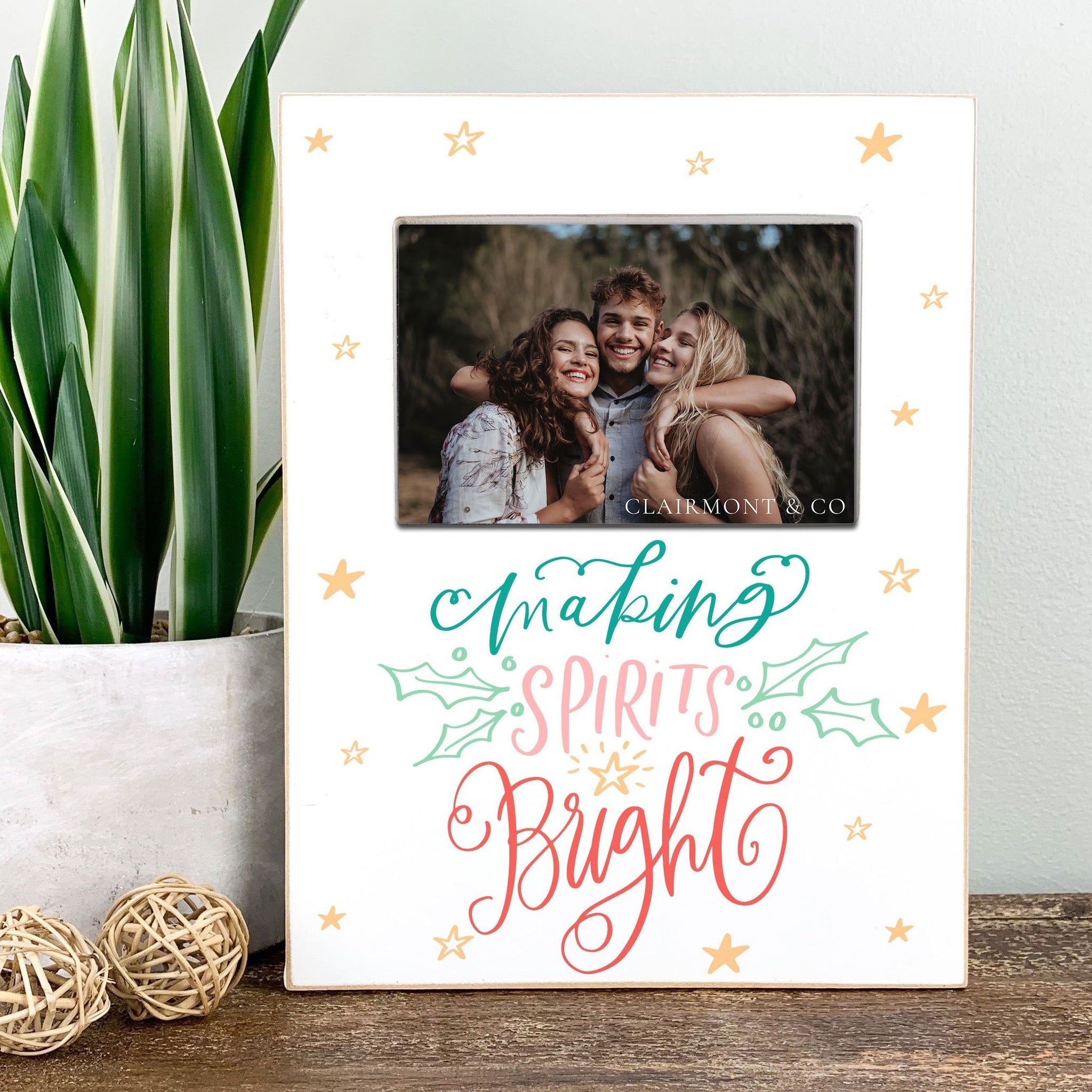 Making Spirits Bright Photo Frame