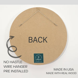 Back View. Round Sign | Taste and See The WAREHOUSE Studio 