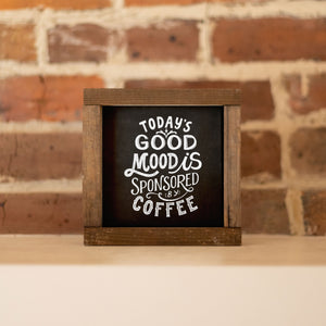 Front View. Small Sign , Coffee Bar, Coffee Sign, Kitchen Sign Wood Signs The WAREHOUSE Studio 