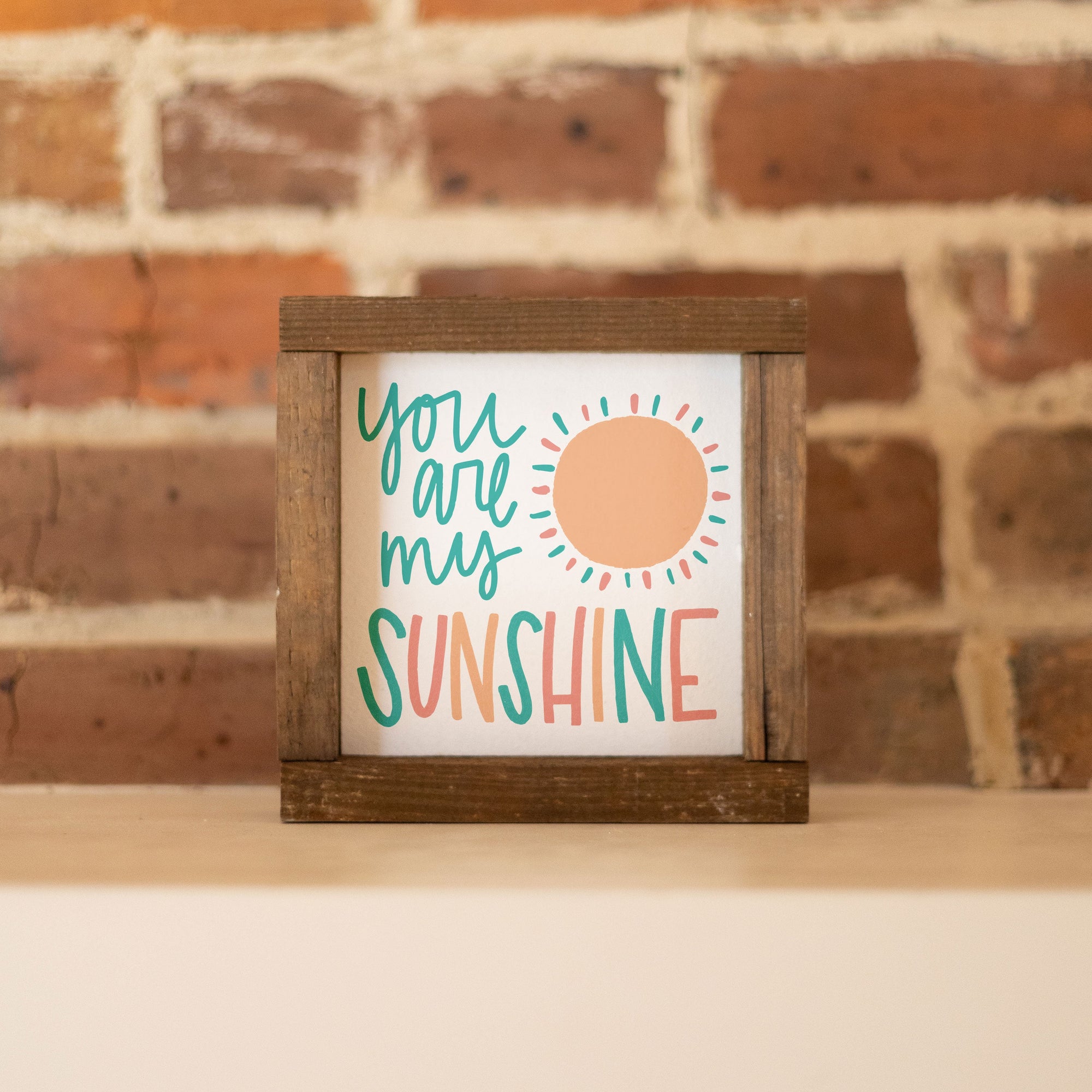 Front View. Small Wood Sign | You are my Sunshine Sign Small Wood Sign The WAREHOUSE Studio 